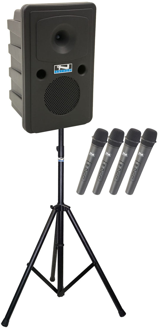 Anchor Audio 615400 Go Getter 2 System X4 - Anchor-Air / 4x Handheld Wireless Microphones - PSSL ProSound and Stage Lighting