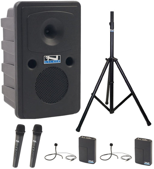 Anchor Audio 615435 Go Getter 2 System X4 - Anchor-Air / 2x Wireless Handheld Mics / 2x Collar Mics - PSSL ProSound and Stage Lighting