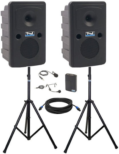 Anchor Audio 645190 Go Getter 2 Pair COMP 1 - Lapel / Headband Wireless Microphones - PSSL ProSound and Stage Lighting