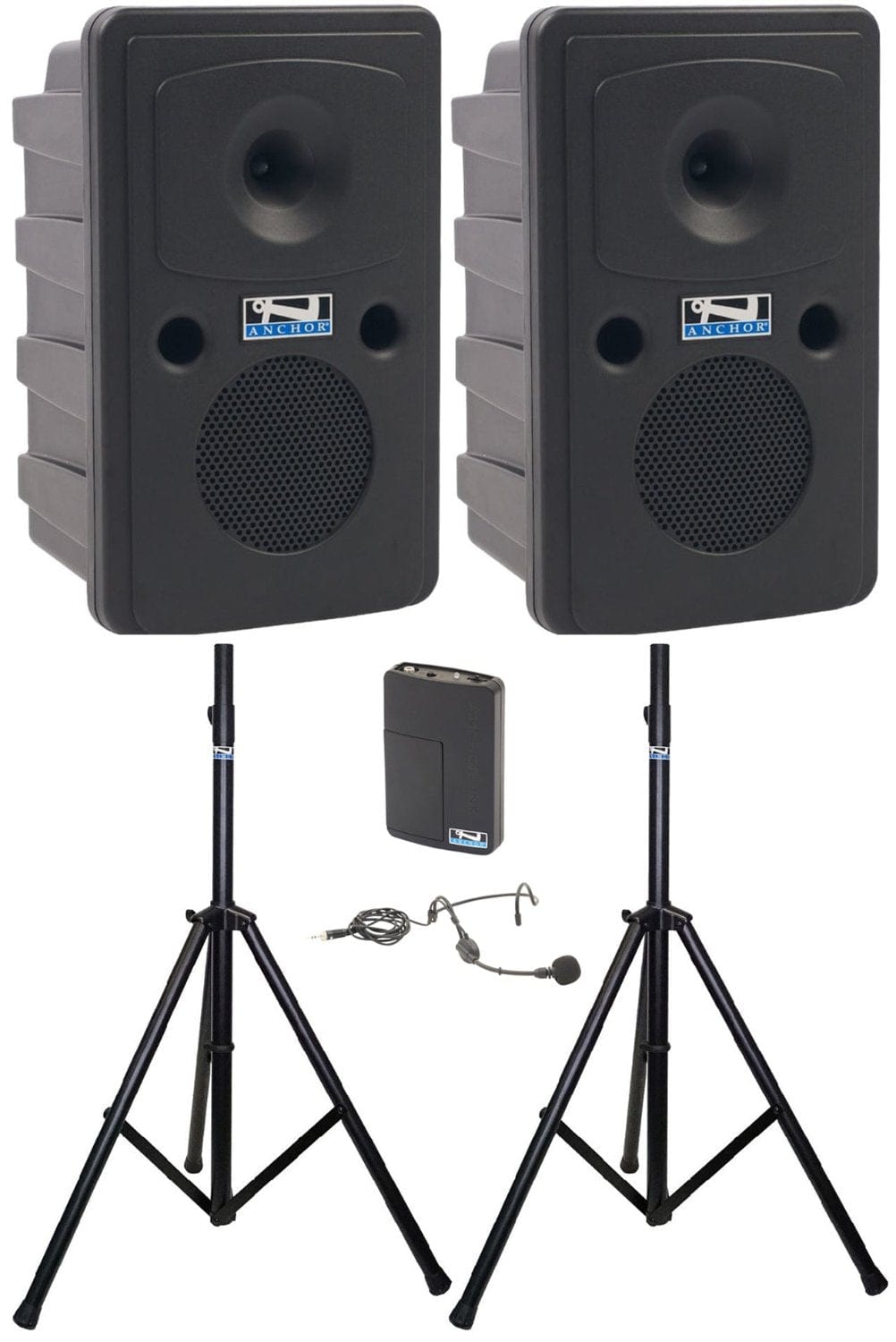 Anchor Audio 660150 Go Getter 2 Pair AIR X1 - Anchor-Air / Headband Wireless Microphone - PSSL ProSound and Stage Lighting