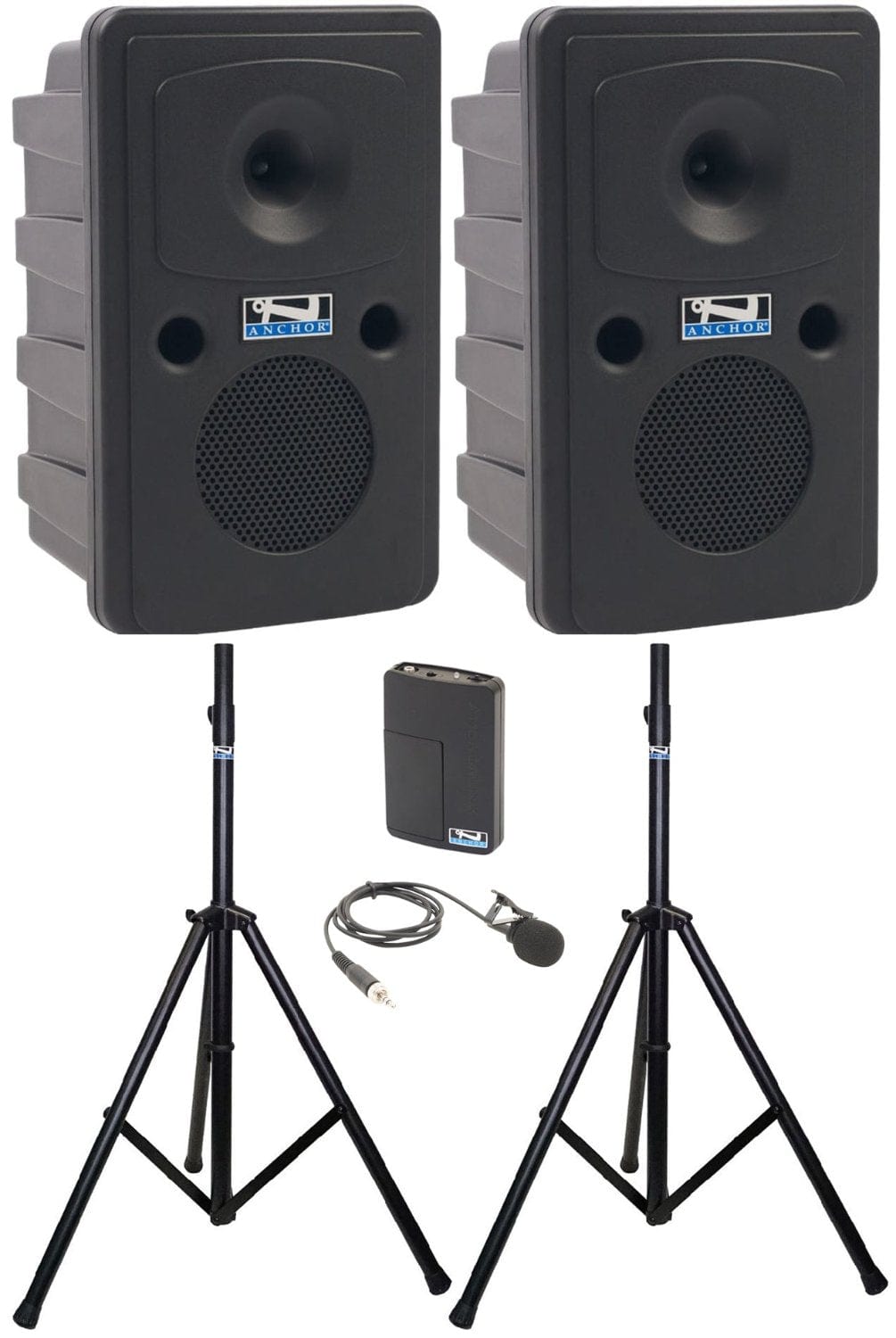 Anchor Audio 660160 Go Getter 2 Pair AIR X1 - Anchor-Air / Lapel Wireless Microphone - PSSL ProSound and Stage Lighting