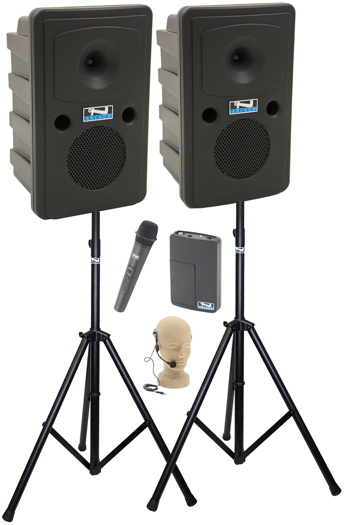 Anchor Audio 660225 Go Getter 2 Pair AIR X2 - Anchor-Air / Handheld / Headband Wireless Microphones - PSSL ProSound and Stage Lighting