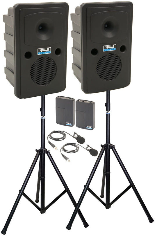 Anchor Audio 660260 Go Getter 2 Pair AIR X2 - Anchor-Air / 2x Lapel Wireless Microphones - PSSL ProSound and Stage Lighting