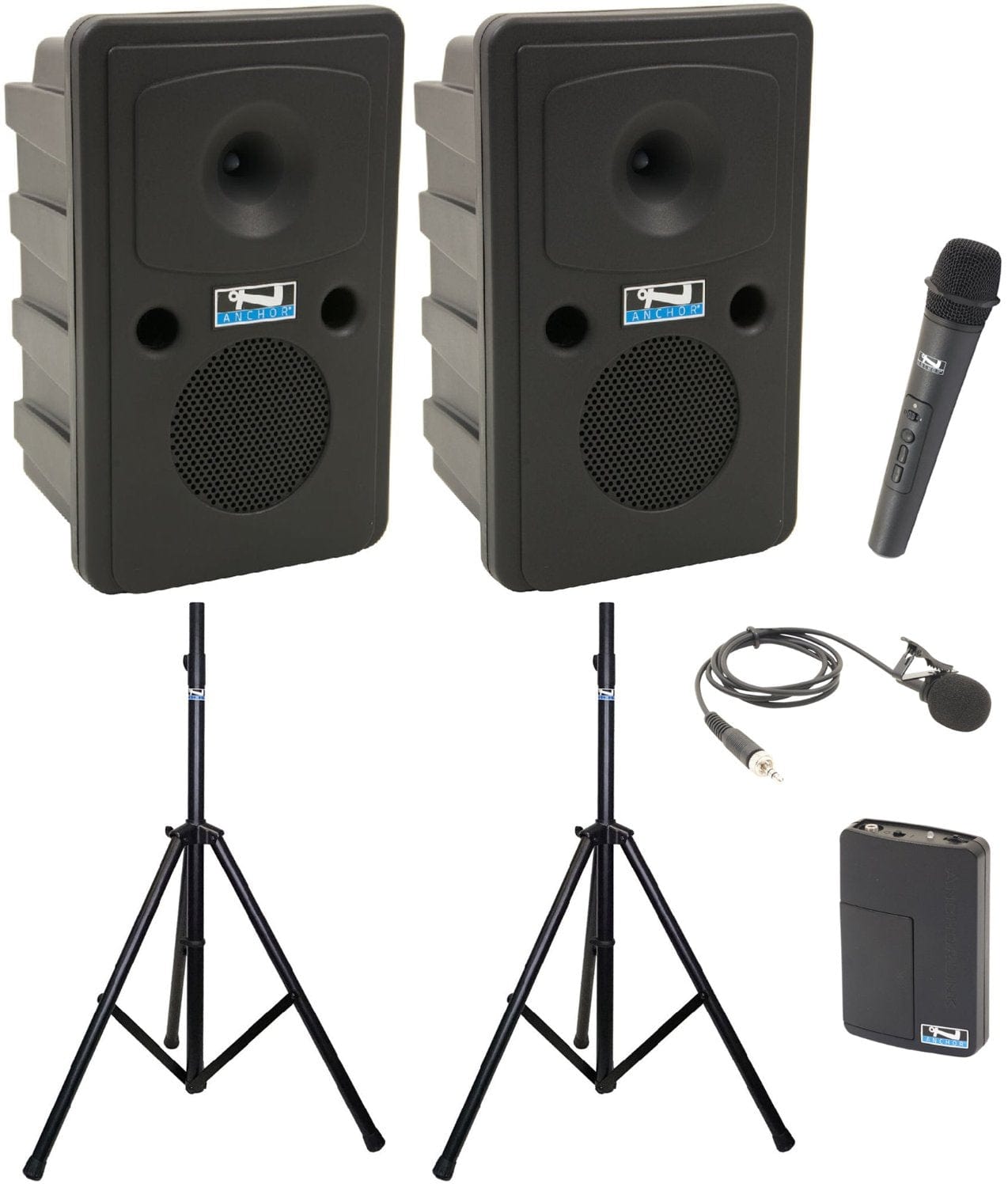 Anchor Audio 665230 Go Getter 2 Pair AIRFLEX XR2 - Anchor-Air / Handheld / Lapel Wireless Mics - PSSL ProSound and Stage Lighting