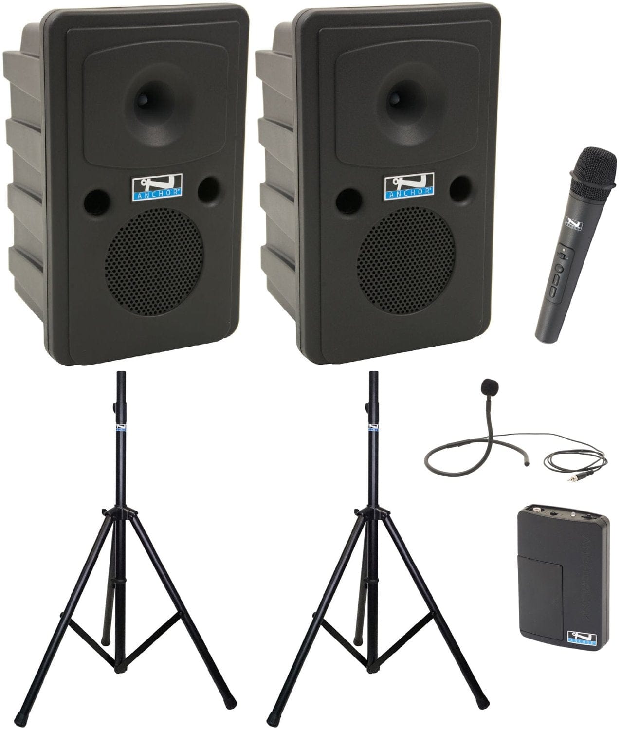 Anchor Audio 665235 Go Getter 2 Pair AIRFLEX XR2 - Anchor-Air / Handheld / Collar Wireless Mics - PSSL ProSound and Stage Lighting