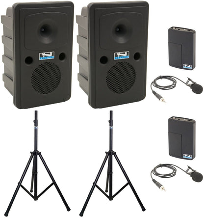 Anchor Audio 665260 Go Getter 2 Pair AIRFLEX XR2 - Anchor-Air / 2x Lapel Wireless Microphones - PSSL ProSound and Stage Lighting