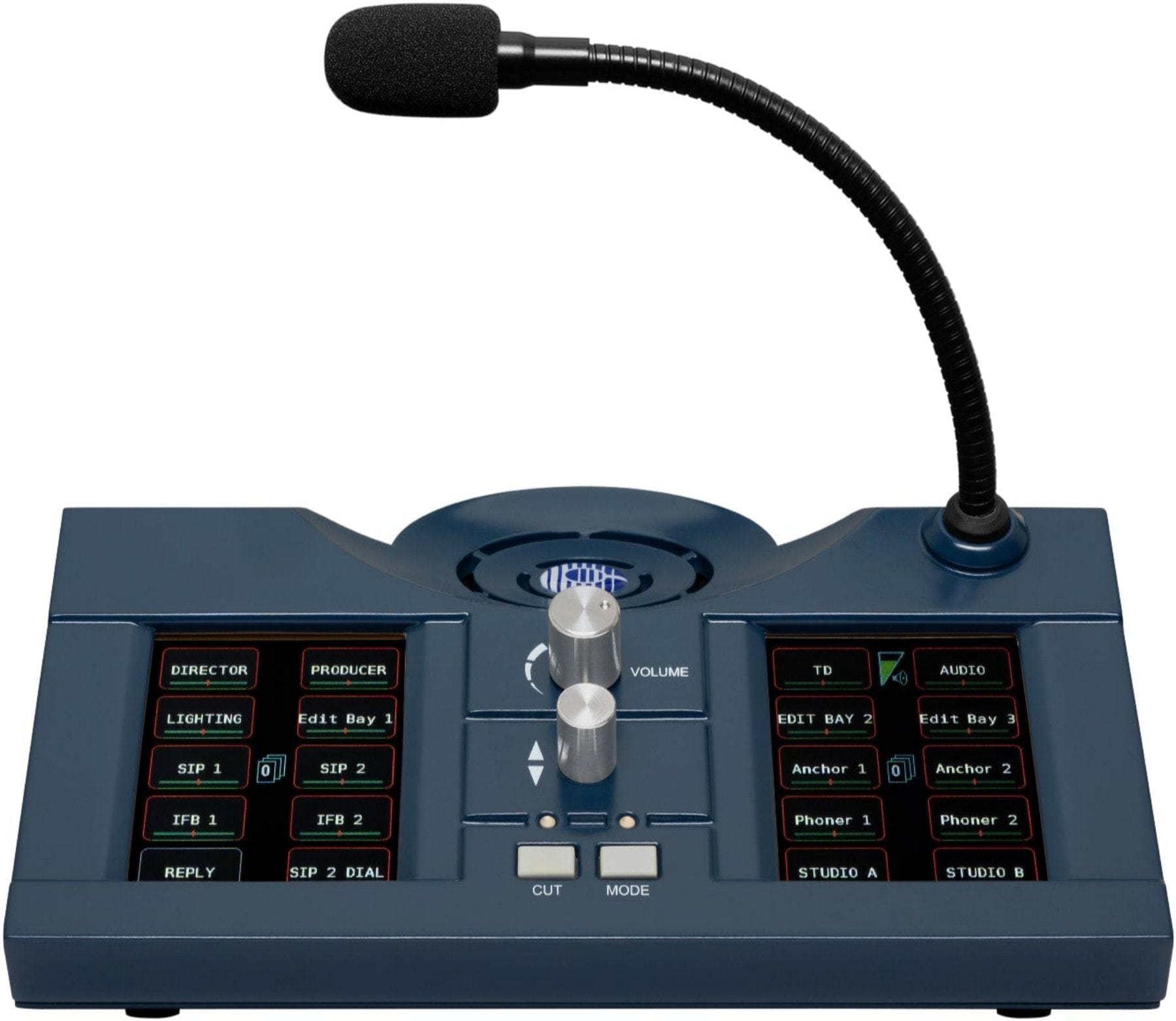 Clear-Com 700-47-04-X5F 20-Button Touchscreen IP Desktop with XLR-5 Headset Connector - PSSL ProSound and Stage Lighting