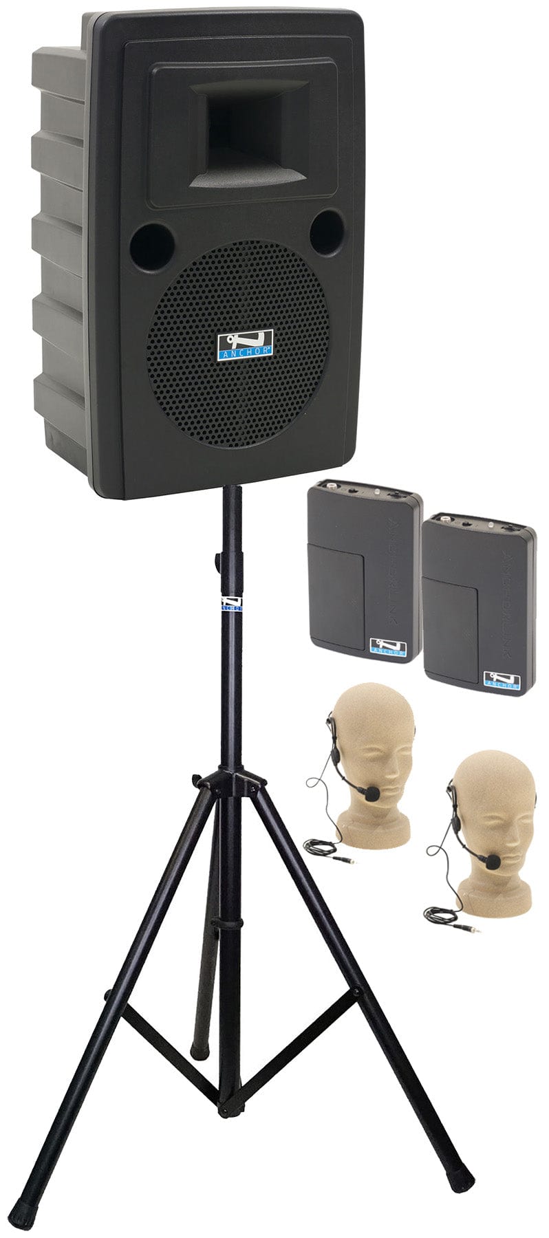 Anchor Audio 711250 Liberty 2 System 2 - 2x Headband Wireless Microphones - PSSL ProSound and Stage Lighting