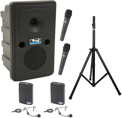 Anchor Audio 712425 Liberty 2 System 4 - 2x Handheld / 2x Headband Wireless Microphones - PSSL ProSound and Stage Lighting