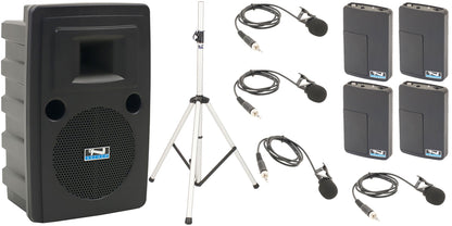 Anchor Audio 715460 Liberty 2 System X4 - Anchor-Air / 4x Lapel Wireless Microphones - PSSL ProSound and Stage Lighting