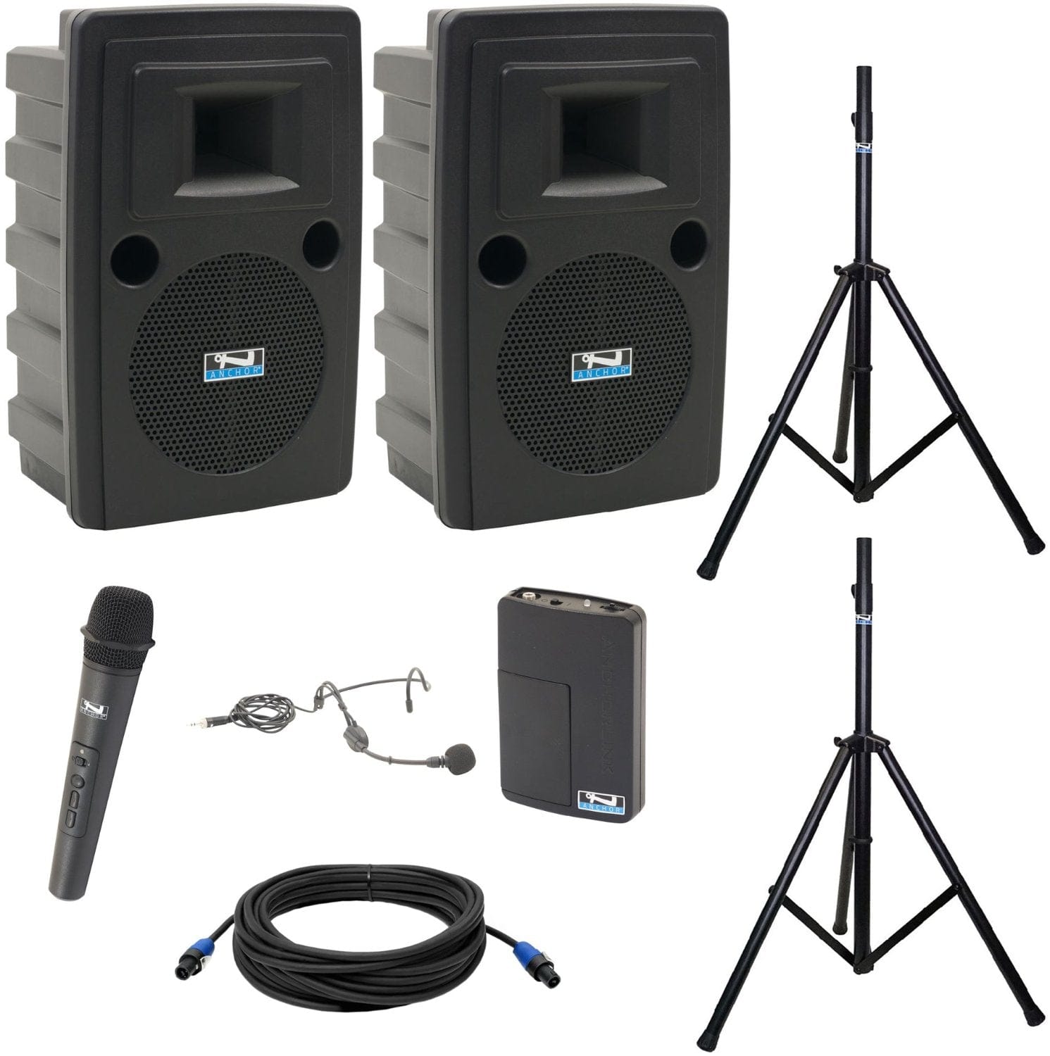 Anchor Audio 745225 Liberty 2 Pair LIB2-COMP 2 - Handheld / Headband Wireless Microphones - PSSL ProSound and Stage Lighting