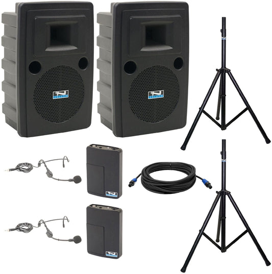 Anchor Audio 745250 Liberty 2 Pair LIB2-COMP 2 - 2x Headband Wireless Microphones - PSSL ProSound and Stage Lighting