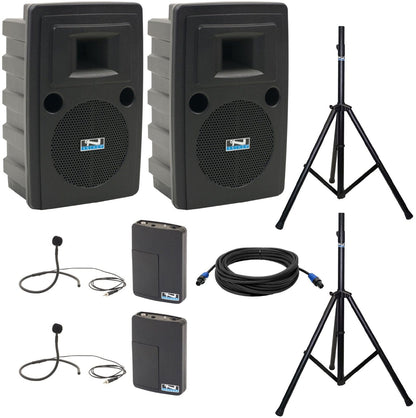 Anchor Audio 745270 Liberty 2 Pair LIB2-COMP 2 - 2x Collar Wireless Microphones - PSSL ProSound and Stage Lighting