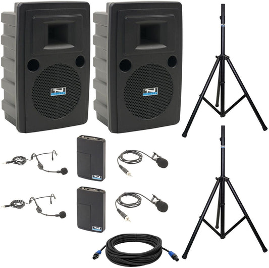 Anchor Audio 745290 Liberty 2 Pair LIB2-COMP 2 - 2x Lapel / 2x Headband Wireless Microphones - PSSL ProSound and Stage Lighting