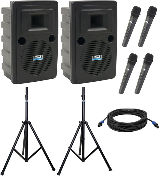 Anchor Audio 745400 Liberty 2 Pair LIB2-COMP 4 - 4x Handheld Wireless Microphones - PSSL ProSound and Stage Lighting