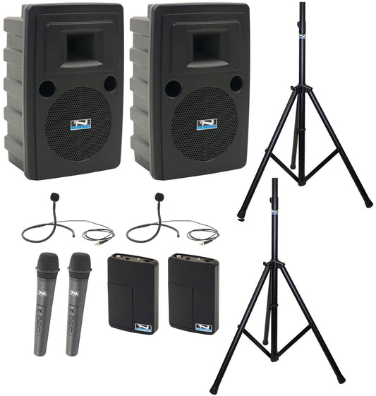 Anchor Audio 760435 Liberty 2 Pair LIB2-AIR X4 - Anchor-Air / 2x Handheld / 2x Collar Wireless Mics - PSSL ProSound and Stage Lighting