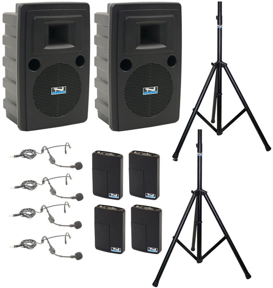 Anchor Audio 760450 Liberty 2 Pair LIB2-AIR X4 - Anchor-Air / 4x Headband Wireless Microphones - PSSL ProSound and Stage Lighting