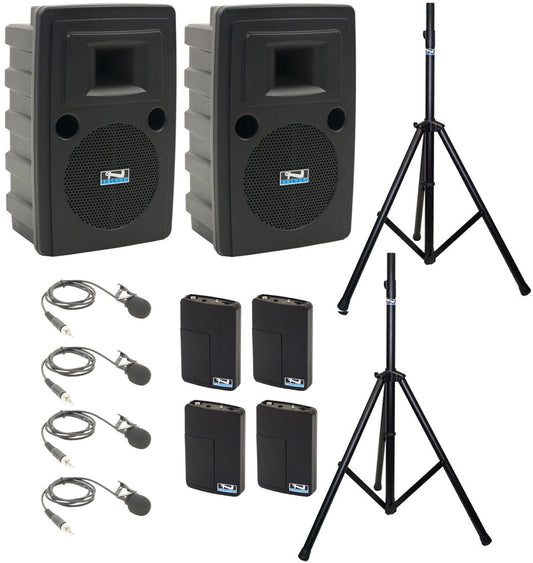 Anchor Audio 760460 Liberty 2 Pair LIB2-AIR X4 - Anchor-Air / 4x Lapel Wireless Microphones - PSSL ProSound and Stage Lighting