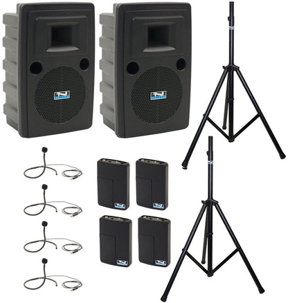 Anchor Audio 760470 Liberty 2 Pair LIB2-AIR X4 - Anchor-Air / 4x Collar Wireless Microphones - PSSL ProSound and Stage Lighting