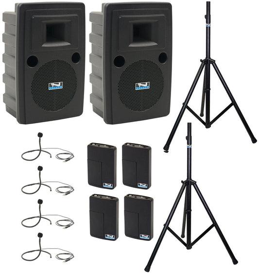 Anchor Audio 760470 Liberty 2 Pair LIB2-AIR X4 - Anchor-Air / 4x Collar Wireless Microphones - PSSL ProSound and Stage Lighting