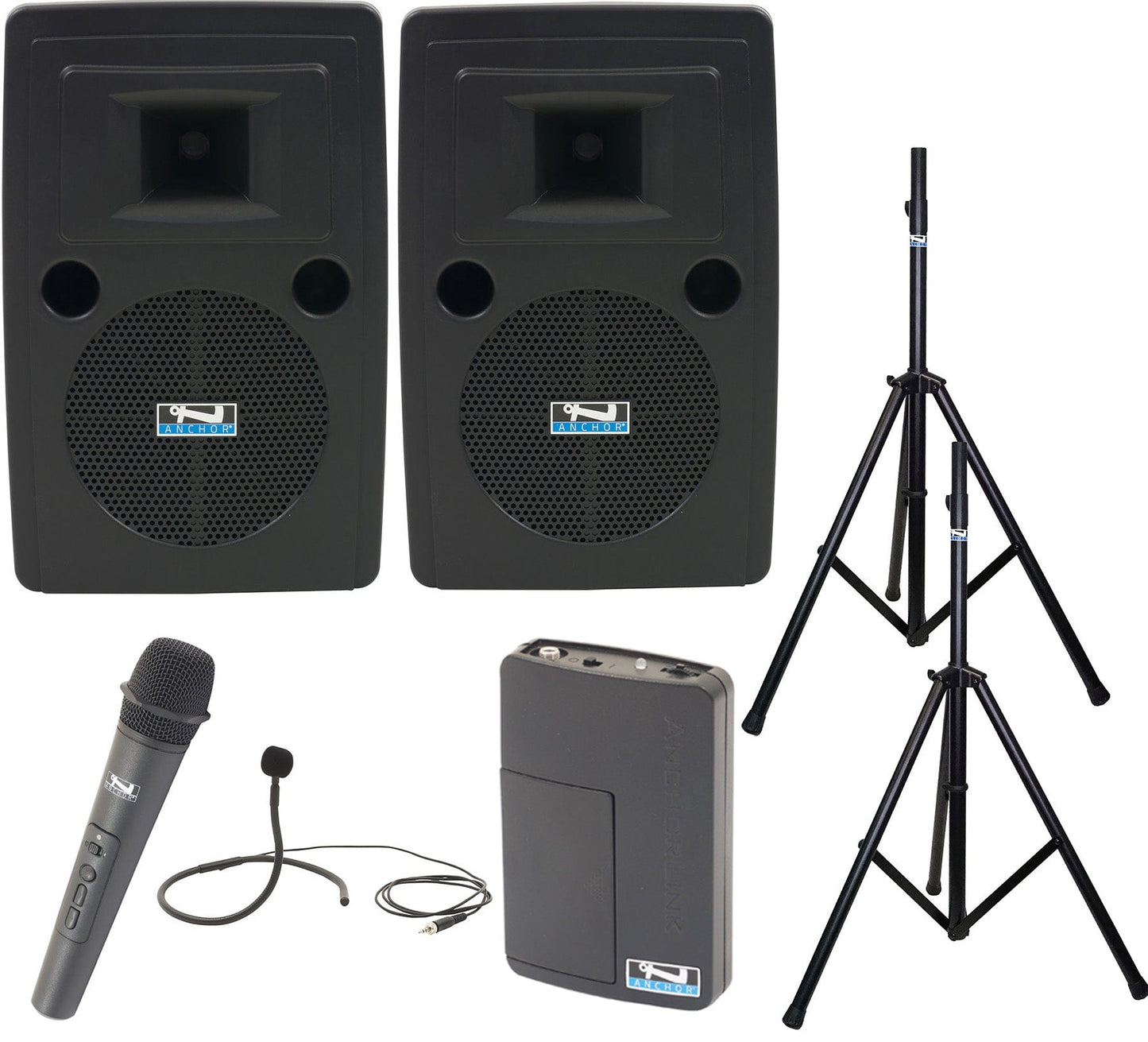 Anchor Audio 765235 Liberty 2 Pair AIRFLEX XR2 - Anchor-Air /Handheld / Collar Wireless Mics - PSSL ProSound and Stage Lighting