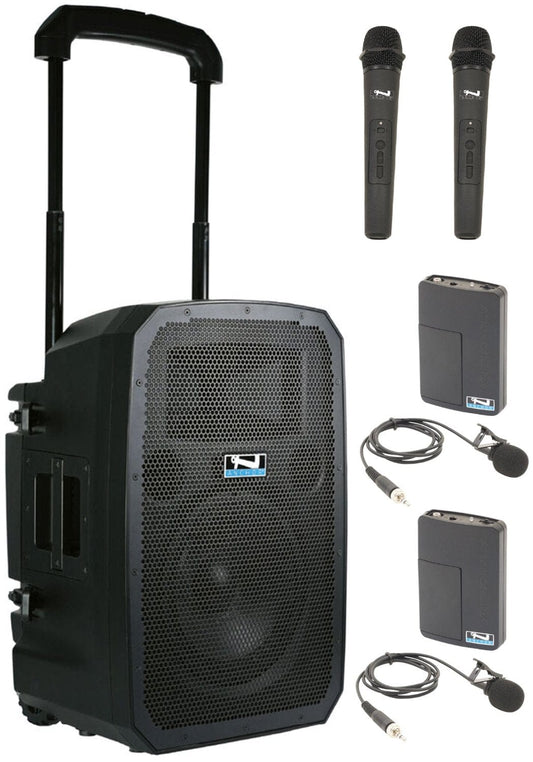 Anchor Audio 771430 Liberty 3 Link System - AnchorLink 3 / 2x Handheld / 2x Lapel Wireless Mics - PSSL ProSound and Stage Lighting