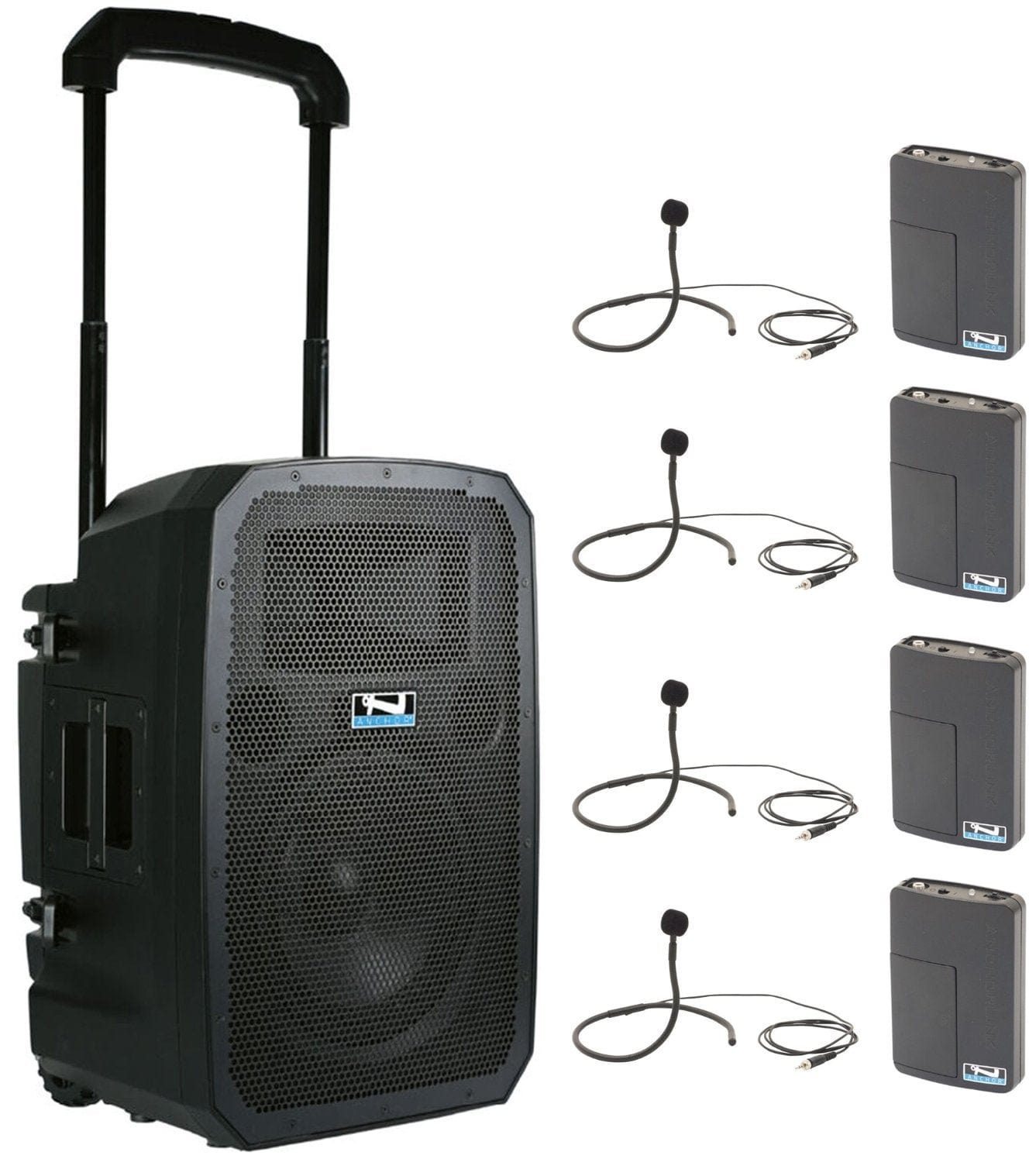 Anchor Audio 771470 Liberty 3 Link System - AnchorLink 3 / 4x Collar Wireless Microphones - PSSL ProSound and Stage Lighting