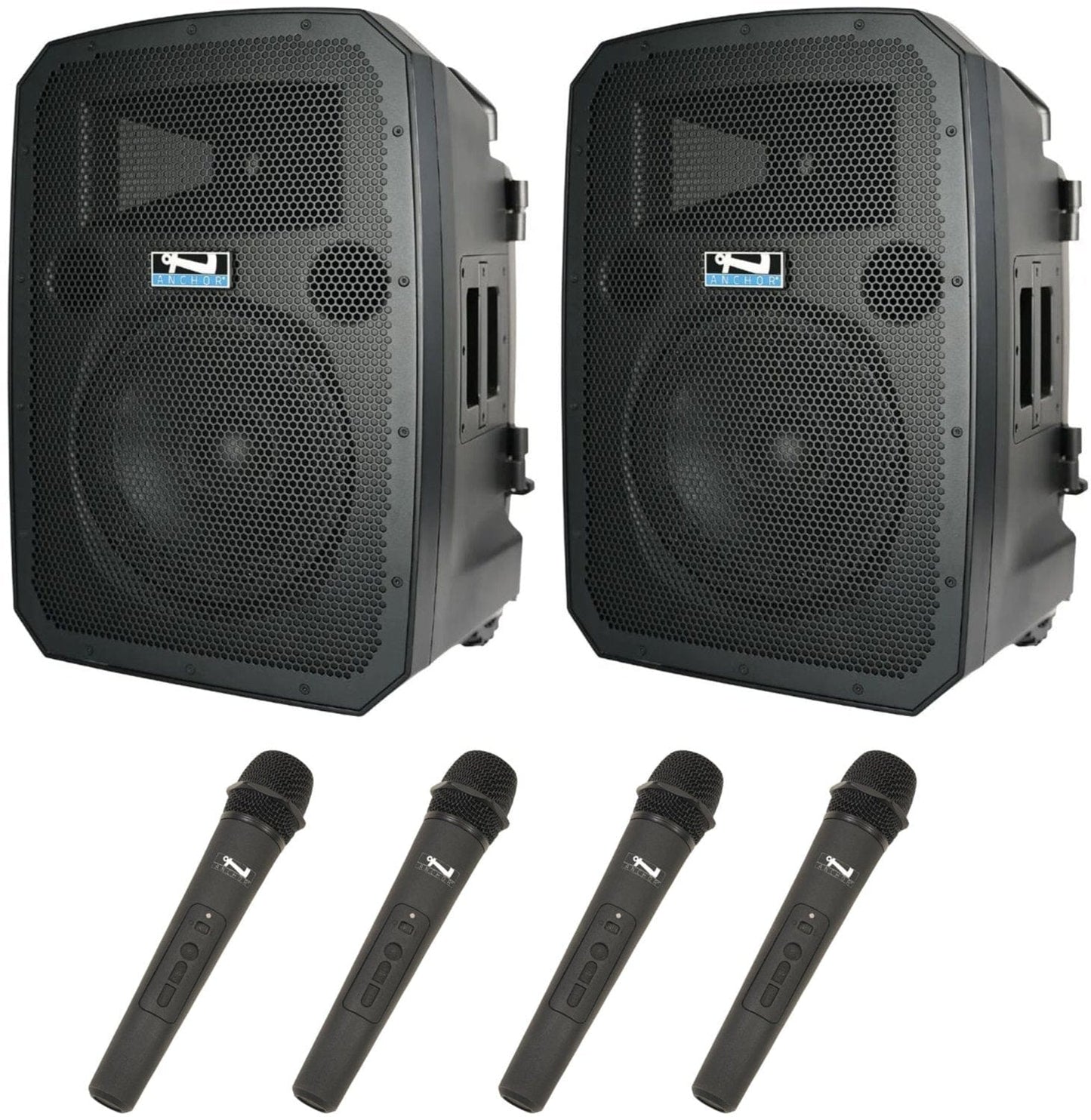 Anchor Audio 783400 Liberty 3 Hub Pair - AnchorLink 3 / AnchorFlex / 4x Handheld Wireless Mics - PSSL ProSound and Stage Lighting