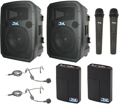 Anchor Audio 783425 Liberty 3 Hub Pair - AnchorLink 3 / AnchorFlex / 2x Handheld / 2x Headband Mics - PSSL ProSound and Stage Lighting