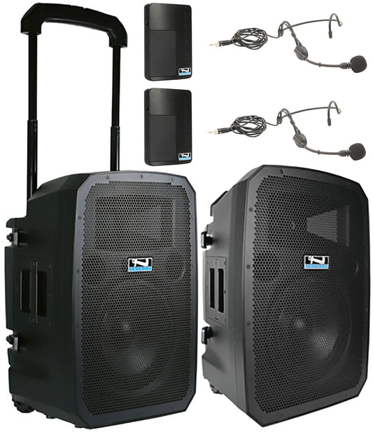 Anchor Audio 784250 Liberty 3 Hub Connect Set - AnchorLink 3 / AnchorFlex / 2 Headband Wireless Microphones - PSSL ProSound and Stage Lighting