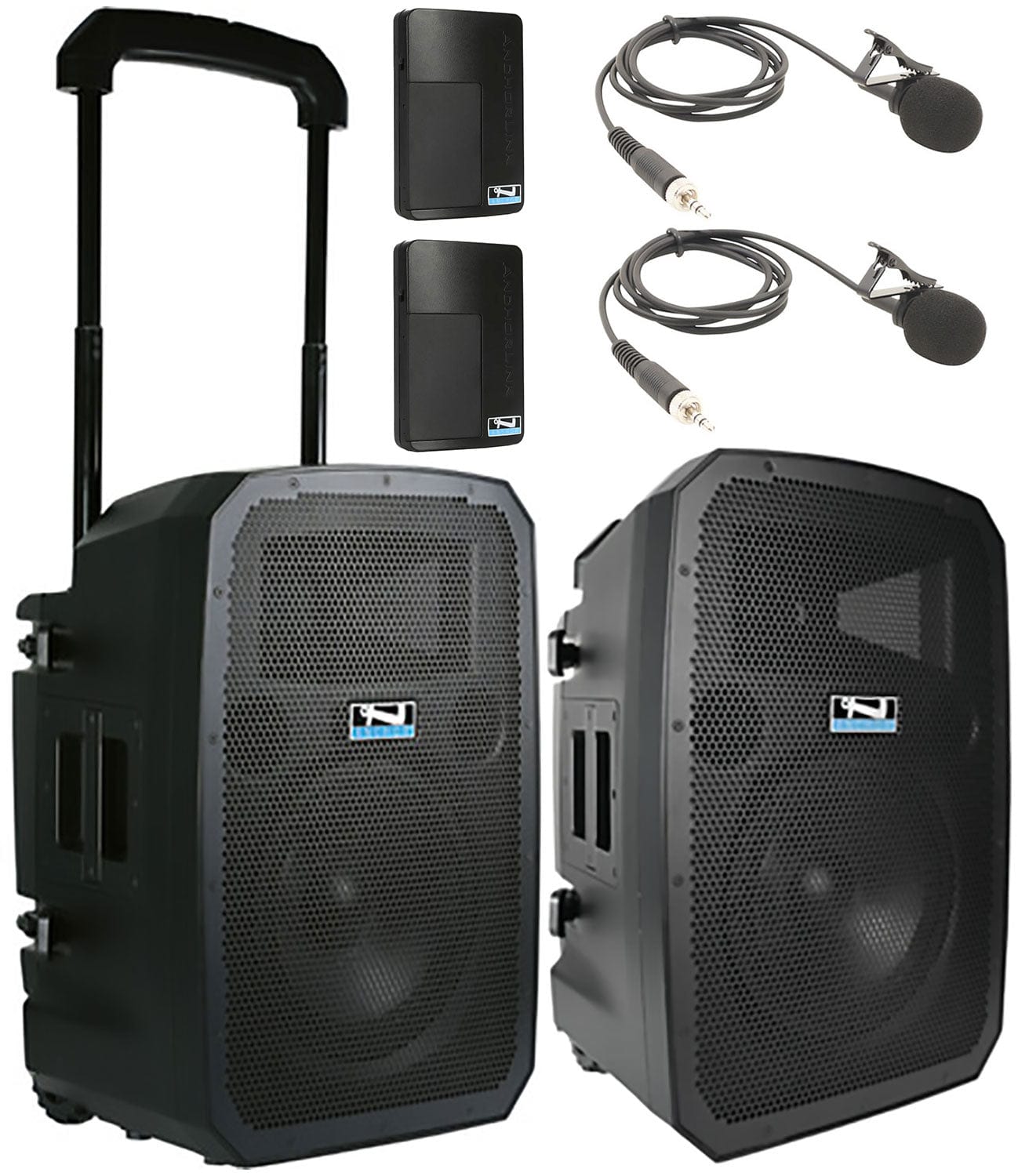 Anchor Audio 784260 Liberty 3 Hub Connect Set - AnchorLink 3 / AnchorFlex / 2x Lapel Wireless Microphones - PSSL ProSound and Stage Lighting