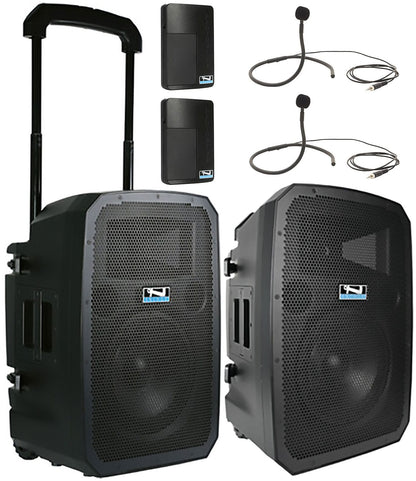 Anchor Audio 784270 Liberty 3 Hub Connect Set - AnchorLink 3 / AnchorFlex / 2x Collar Wireless Microphones - PSSL ProSound and Stage Lighting