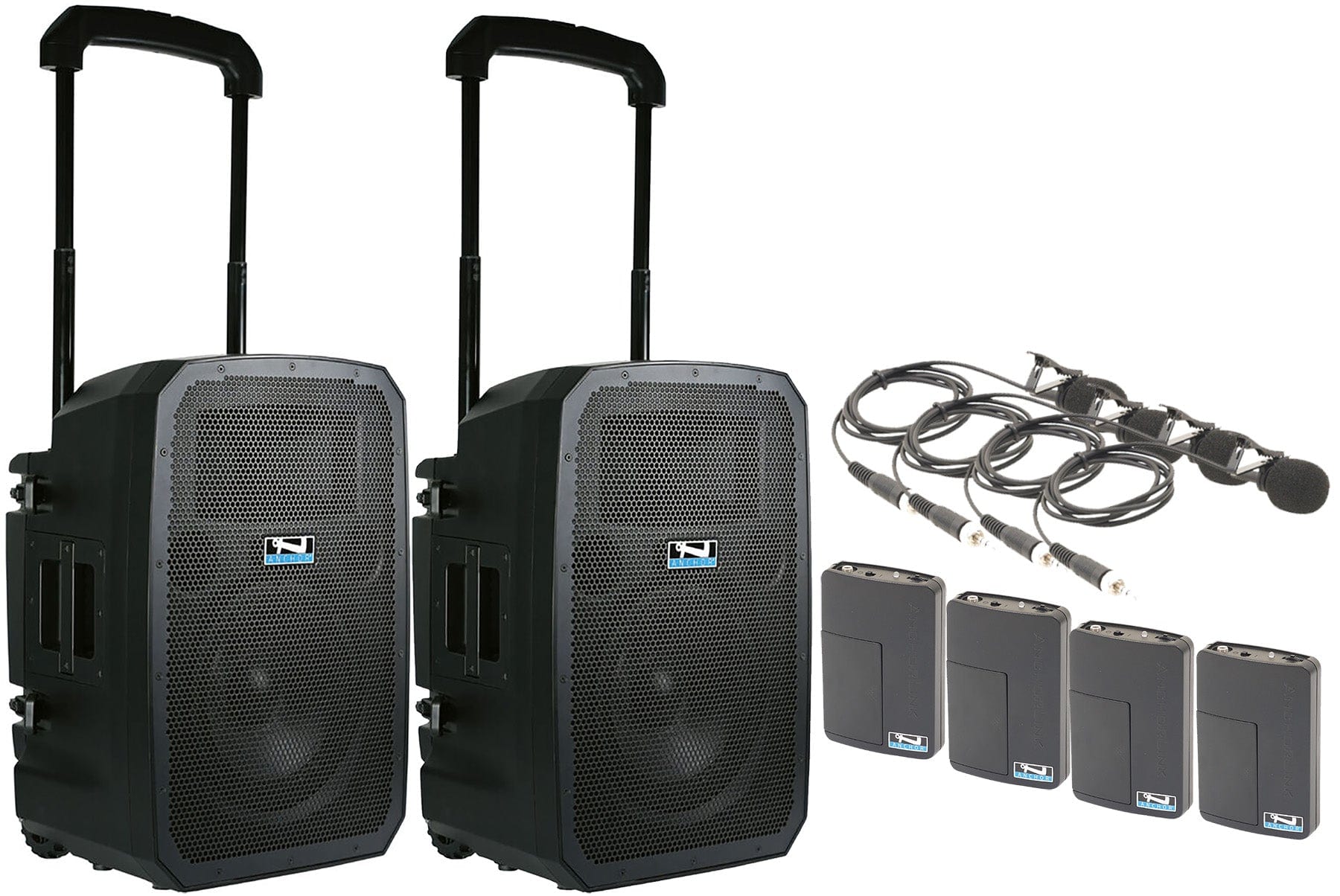 Anchor Audio 784460 Liberty 3 Hub Connect Set - AnchorLink 3 / AnchorFlex / 4x Lapel Wireless Mics - PSSL ProSound and Stage Lighting