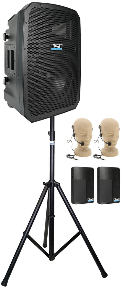 Anchor Audio 786250 Liberty 3 Hub System - AnchorLink 3 / AnchorFlex / 2x Headband Mics / Stand - PSSL ProSound and Stage Lighting