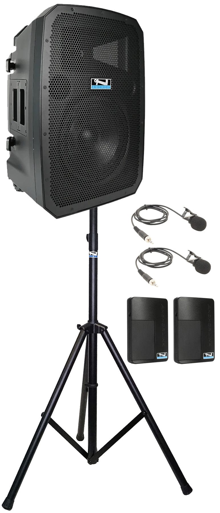 Anchor Audio 786260 Liberty 3 Hub System - AnchorLink 3 / AnchorFlex / 2x Lapel Mics / Stand - PSSL ProSound and Stage Lighting