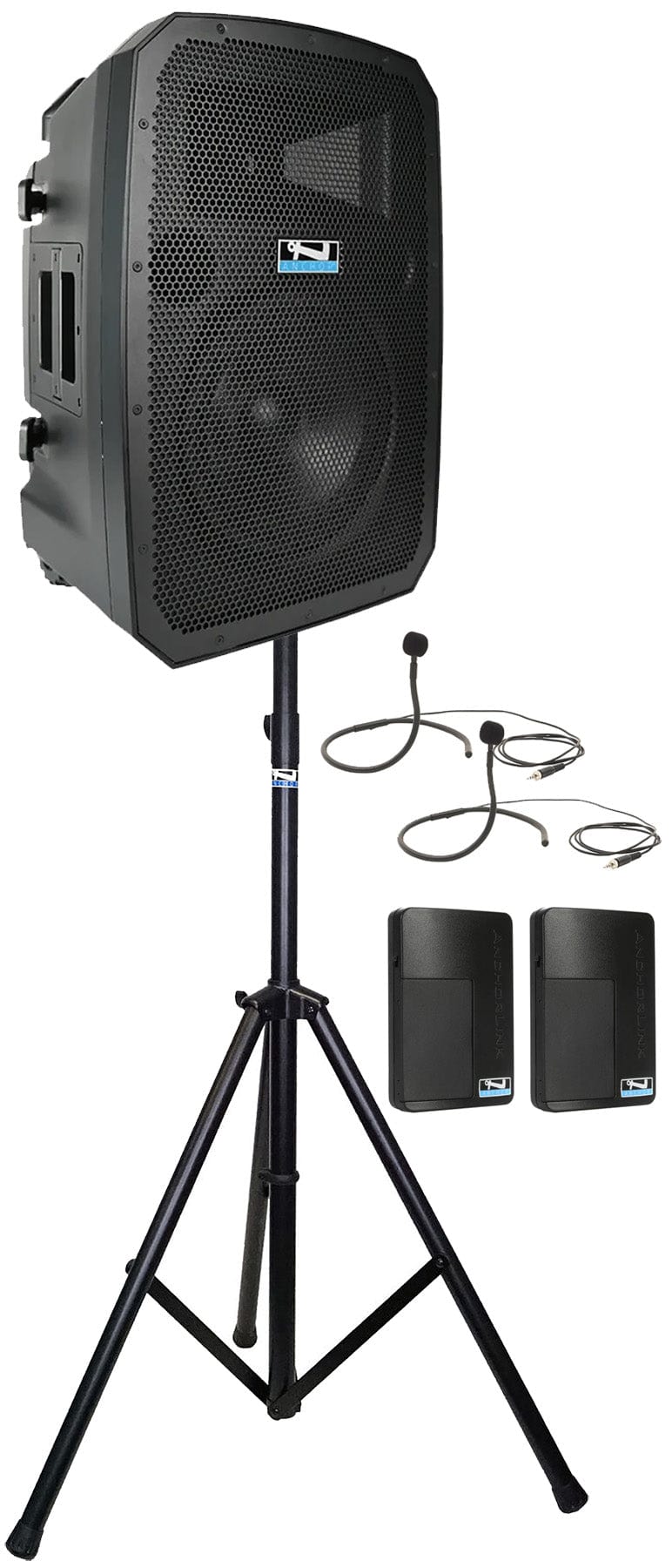 Anchor Audio 786270 Liberty 3 Hub System - AnchorLink 3 / AnchorFlex / 2x Collar Mics / Stand - PSSL ProSound and Stage Lighting