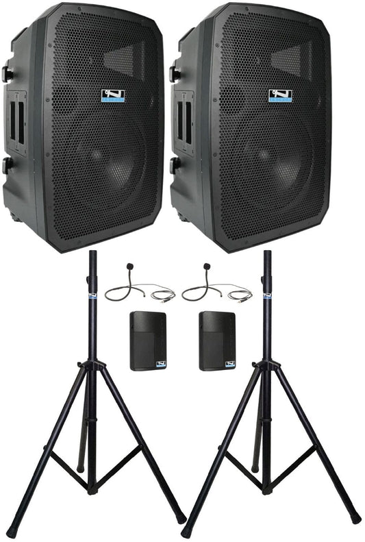 Anchor Audio 788270 Liberty 3 Dual Hub - AnchorLink 3 / AnchorFlex / 2x Collar Mics / Stands - PSSL ProSound and Stage Lighting