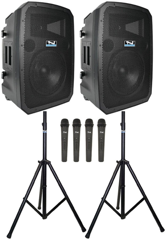 Anchor Audio 788400 Liberty 3 Dual Hub - AnchorLink 3 / AnchorFlex / 4x Handheld Mics / Stands - PSSL ProSound and Stage Lighting