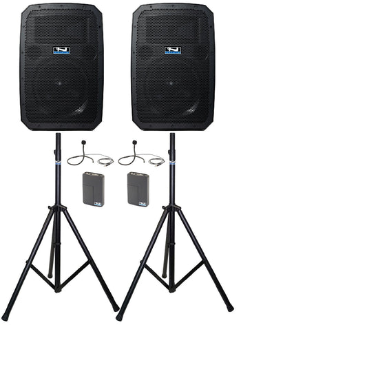 Anchor Audio 789270 Liberty 3 Hub Connect Set - AnchorLink 3 / AnchorFlex / 2x Collar Mics / Stands