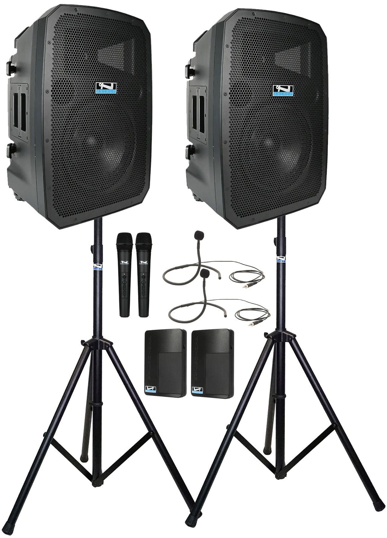 Anchor Audio 789435 Liberty 3 Hub Connect Set - AnchorLink 3 / AnchorFlex / 2 Handheld / 2 Collar - PSSL ProSound and Stage Lighting