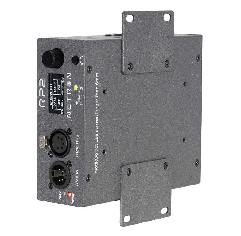 Elation RP2 Obsidian Netron 2-Channel DMX/RDM 15A Power Relay