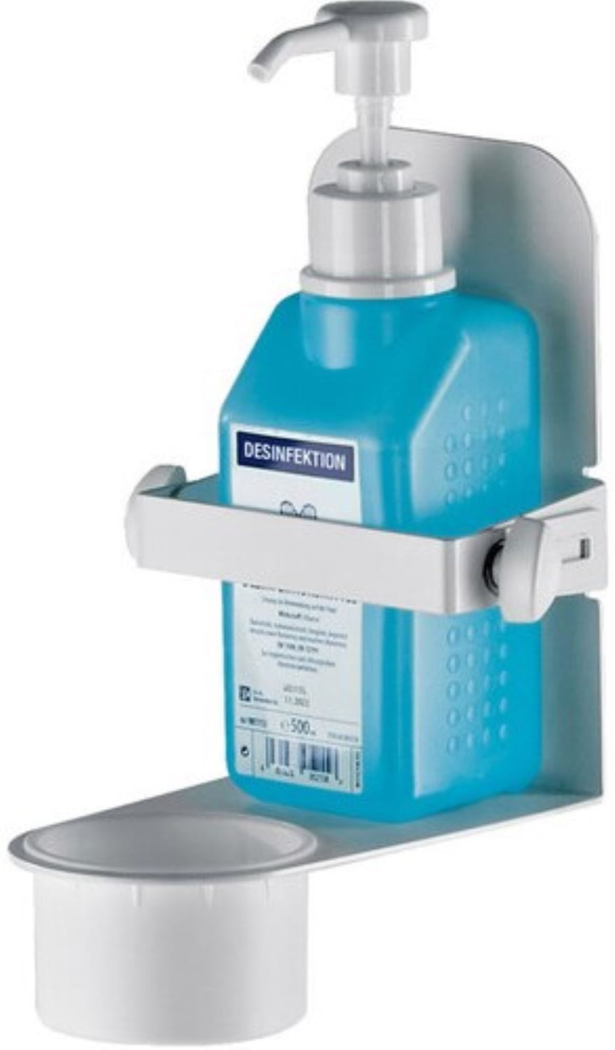 K&M 80330.000.76 Wall Mount for Hand Sanitizer - Pure White - PSSL ProSound and Stage Lighting