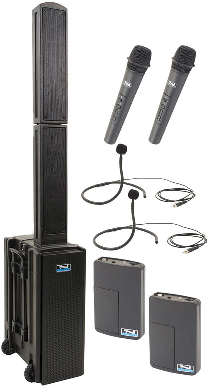 Anchor Audio 812435 Beacon 2 System 4 - 2x Handheld / 2x Collar Wireless Microphones - PSSL ProSound and Stage Lighting