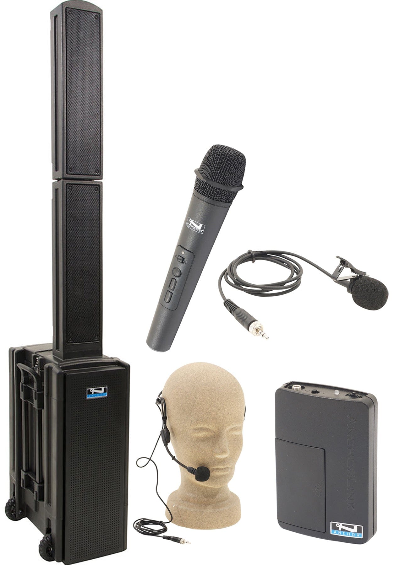 Anchor Audio 814229 Beacon 2 System X2 - Anchor Air / Handheld / Lapel / Headband Wireless Mics - PSSL ProSound and Stage Lighting