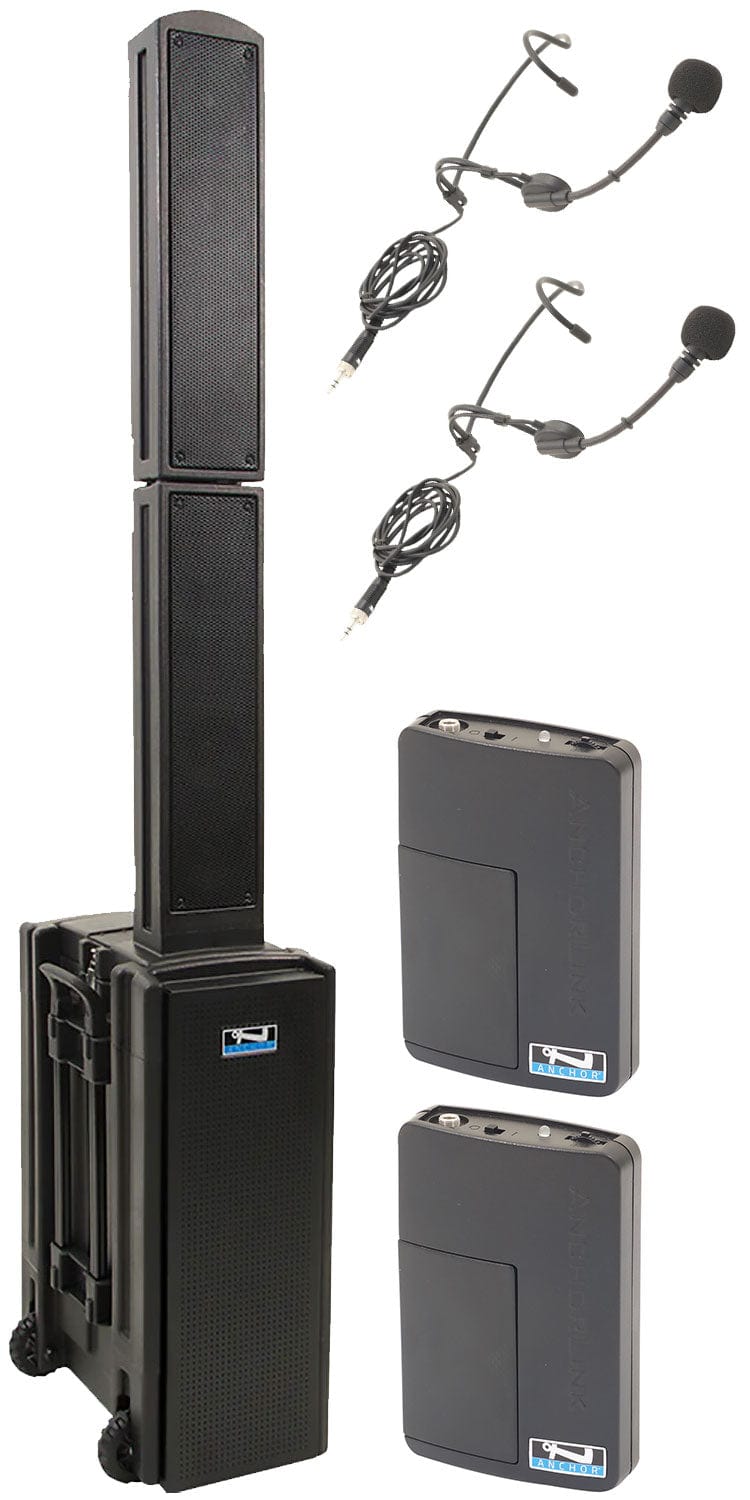 Anchor Audio 814250 Beacon 2 System X2 - Anchor Air / 2x Headband Wireless Microphones - PSSL ProSound and Stage Lighting