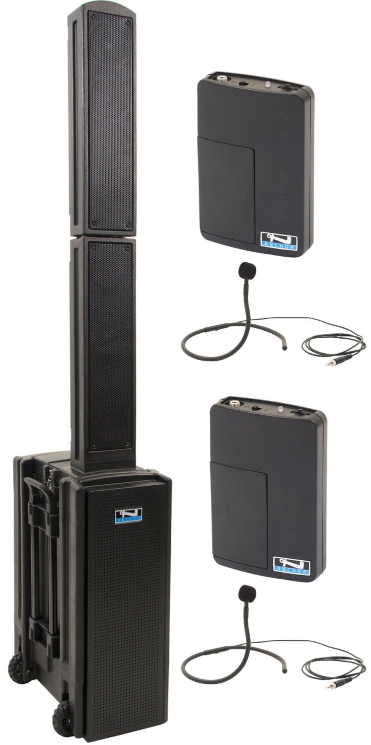 Anchor Audio 814270 Beacon 2 System X2 - Anchor Air / 2x Collar Wireless Microphones - PSSL ProSound and Stage Lighting