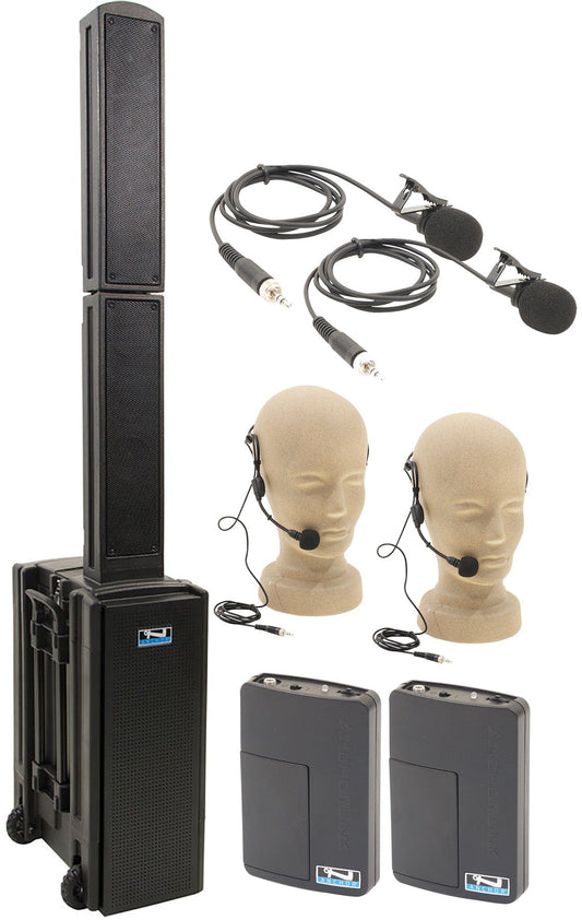 Anchor Audio 814290 Beacon 2 System X2 - Anchor Air / 2x Lapel / 2x Headband Wireless Microphones - PSSL ProSound and Stage Lighting