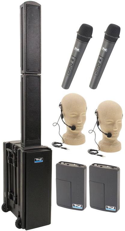 Anchor Audio 815425 Beacon 2 System X4 - Anchor Air / 2x Handheld / 2x Headband Wireless Microphones - PSSL ProSound and Stage Lighting