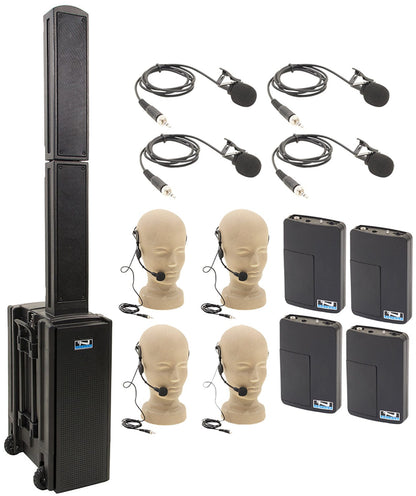 Anchor Audio 815490 Beacon 2 System X4 - Anchor Air / 4x Lapel / 4x Headband Wireless Microphones - PSSL ProSound and Stage Lighting