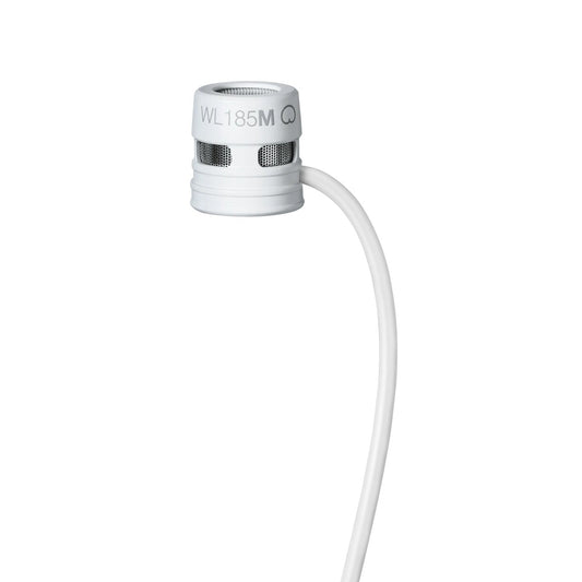 Shure WL185MW/C-TQG Lavalier Microphone - Cardioid - White
